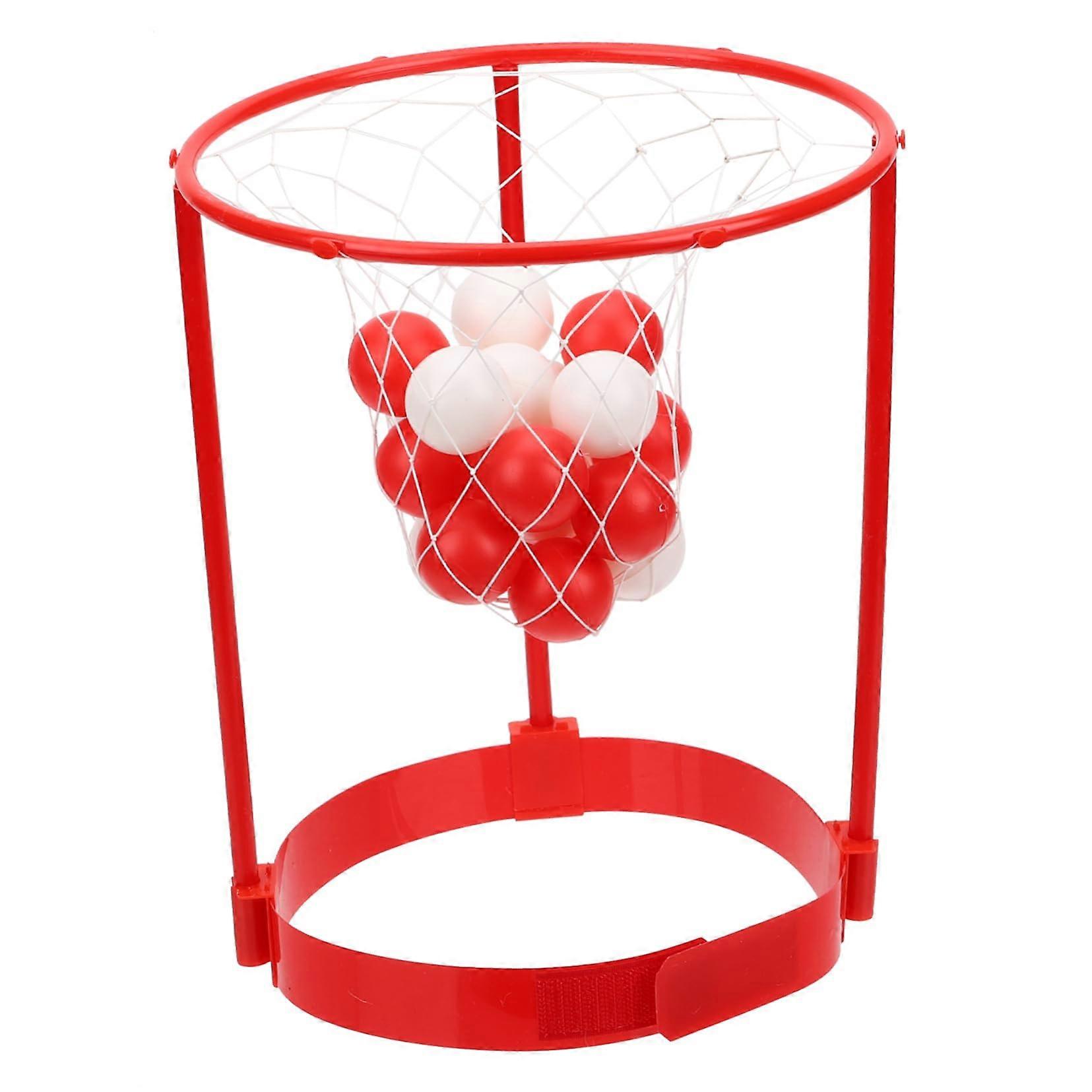 Headband Nets 1 Set - Plastic Red, Indoor Basketball Nets For Basketballs