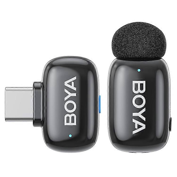 BOYA Mini-07 Microfono lavalier wireless Registrazione Interviste Vlogging Microfono con ricevitore USB-C