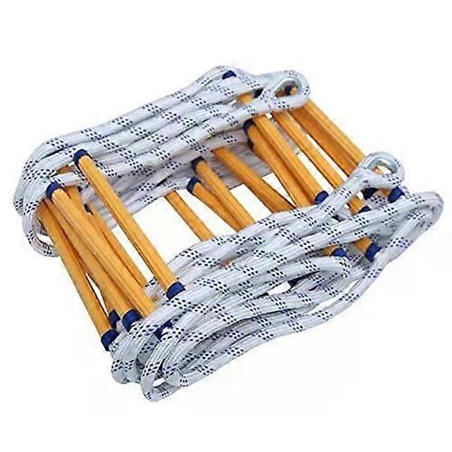 Foldable epoxy resin fire escape ladder, nonslip, insulated polyester, quick deployment 20m/65.6ft