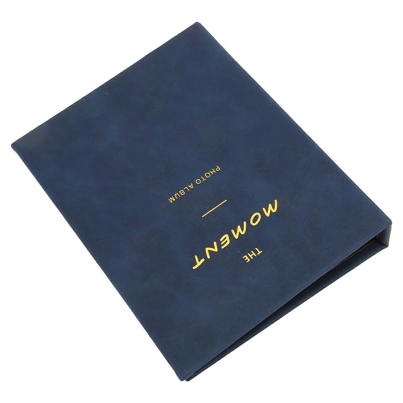 Photo Album, Ample Storage Space, 64 Pockets, Photo Album, Versatile, Secure, Universal, Lightweight, Insert for 3Inch Photo Paper (Dark Blue)