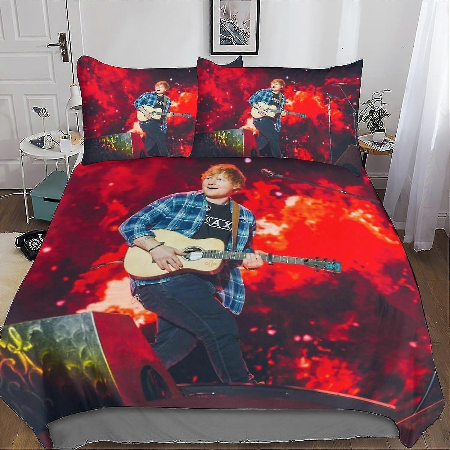 Set copripiumino Set biancheria da letto 3D adatto per Singer Set copripiumino Copriletto Copriletto Set 3 pezzi in microfibra Copripiumino con chiusura a cerniera