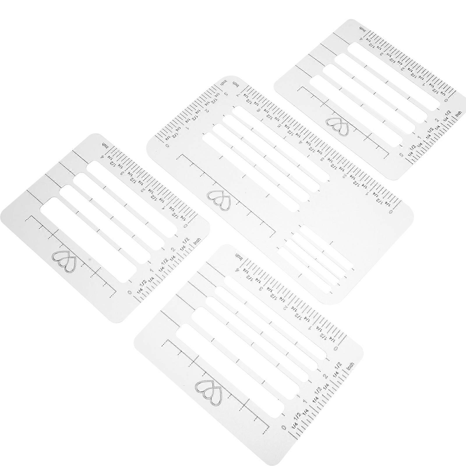 Envelope Templates Plastic Envelope Lettering Guide Stencil Light Grey Row Alignment for Wedding Invitations 4pcs