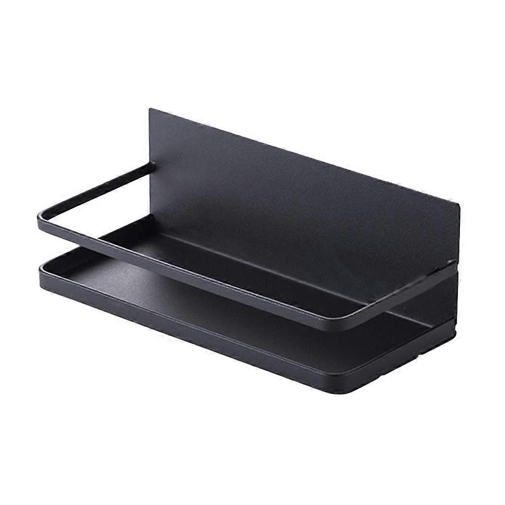 Storage shelf, refrigerator magnet storage shelf, kitchen shelf, durable, magnetic, scratch black