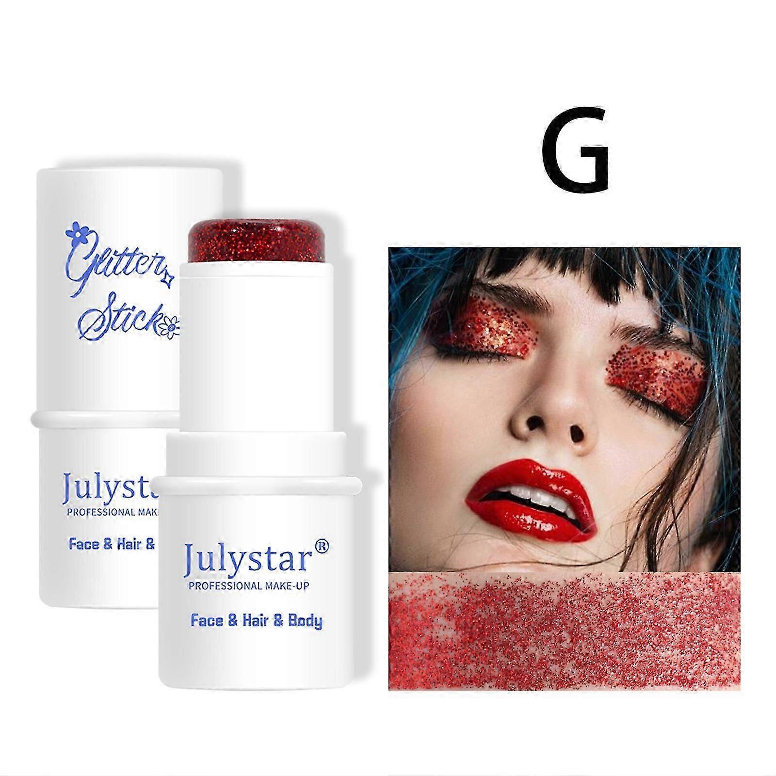 顔の体毛、ボディグリッタースティック、防水マルチユースメイクアップグリッタージェル用のチャンキーグリッタージェル