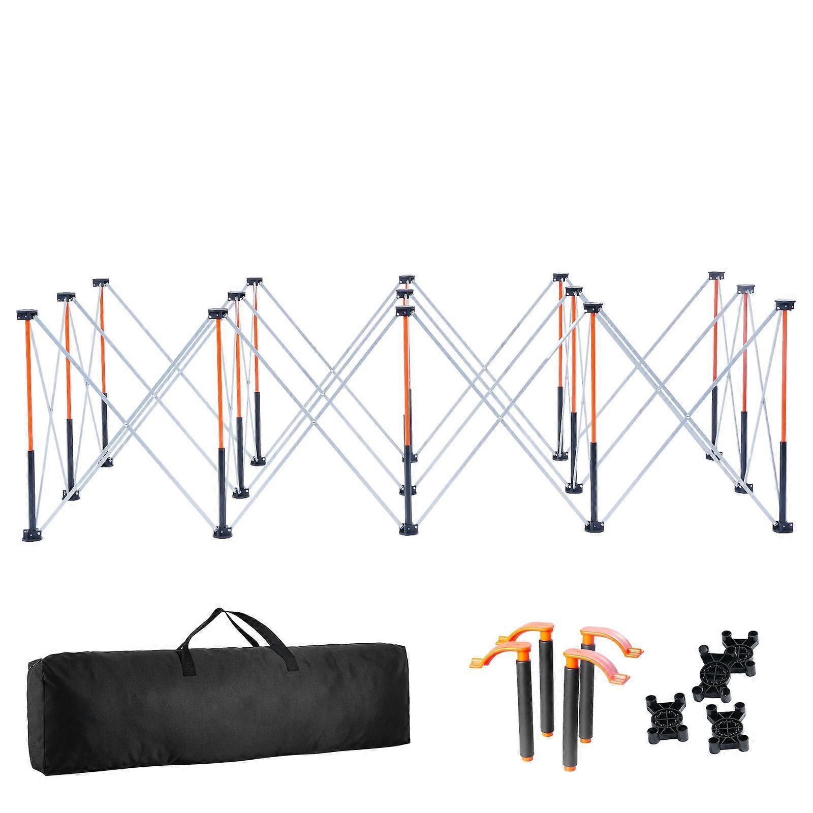 Portable Folding Workstand, 8.02 x 4.12 ft, 6000 lbs Weight Capacity, with Storage Bag, Table Top NOT Included, for Garage Workshop