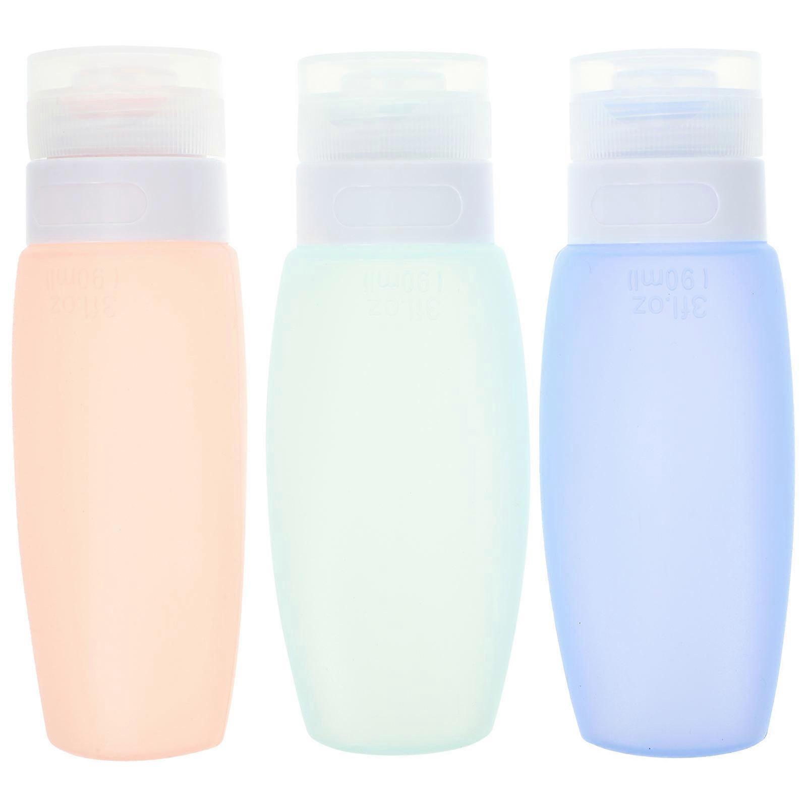 a refined and professional product description based on your input:
 
**3pcs Silicone Travel Bottles – Refillable Toiletries Containers for