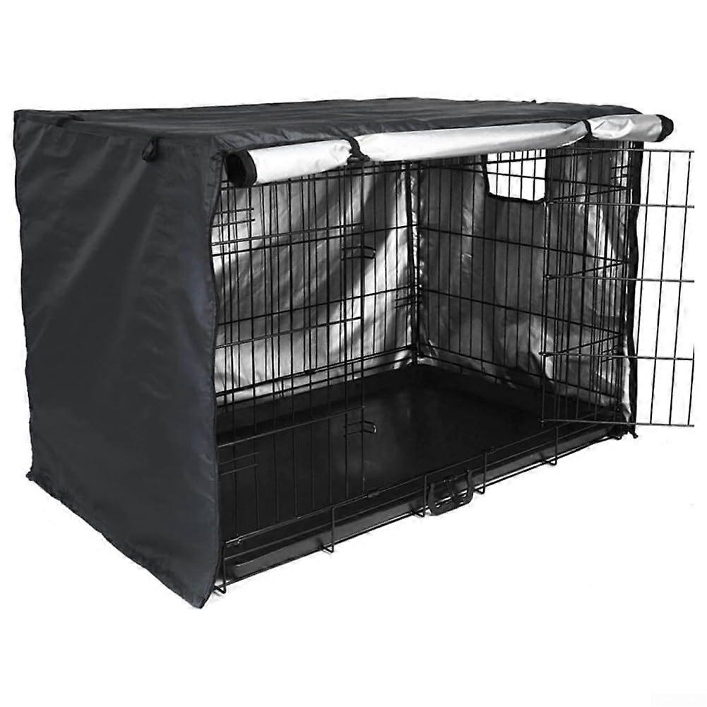 Waterproof dog crate cover with breathable mesh, multiple doors, for 2448 inches, 42 inches.
