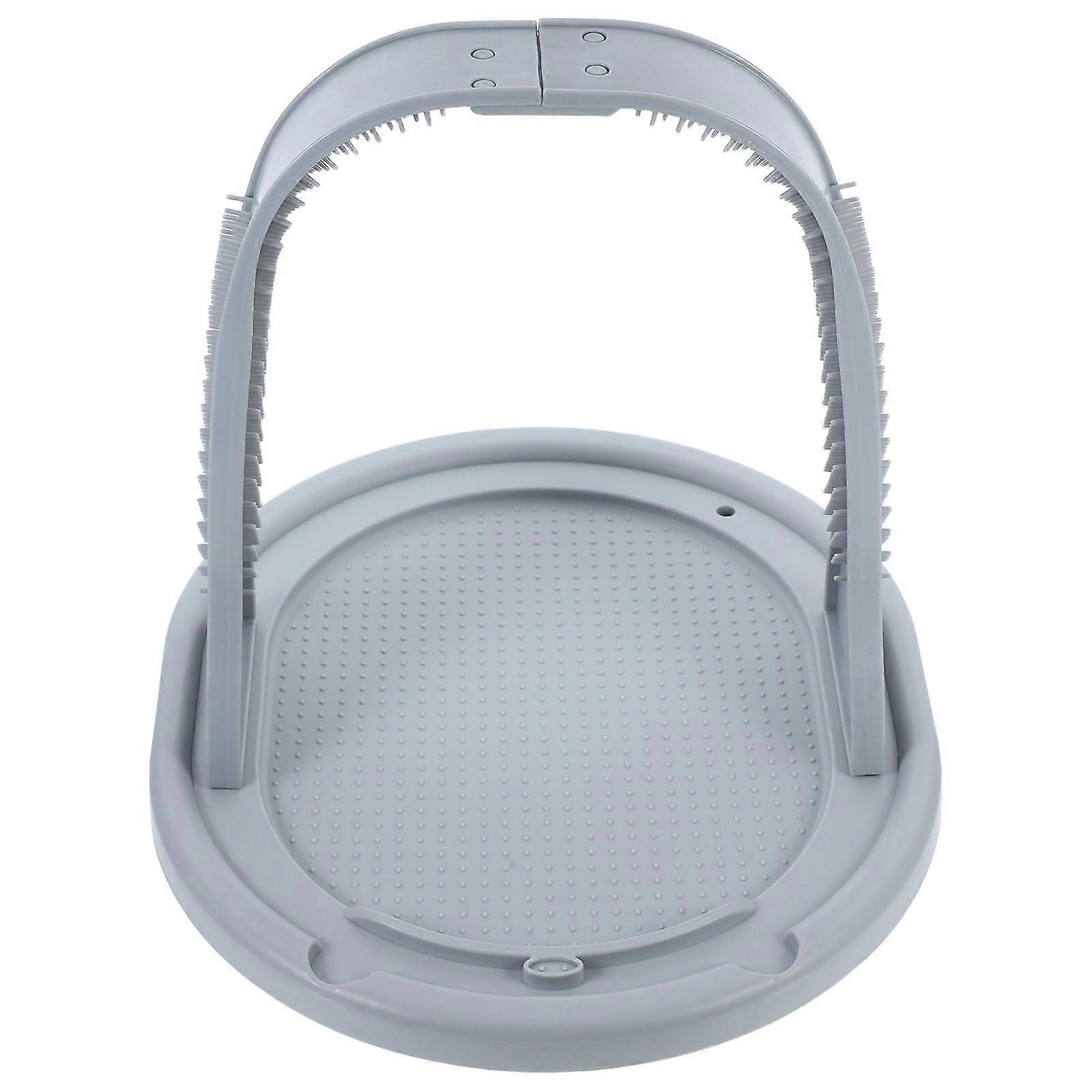 Cat Self Grooming Brush Arch Shaped Cat Massage Comb for Pet Cat Kitten Grey 25x25x30cm Self Grooming 1Pack