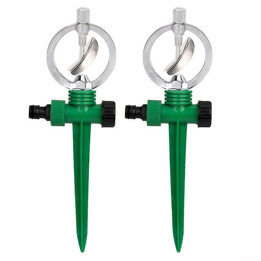 360-Degree Rotatable Garden Sprinkler Nozzle Set, 2-Pack, for 3-3m Irrigation in Gardens, Lawns, and Farming Applications