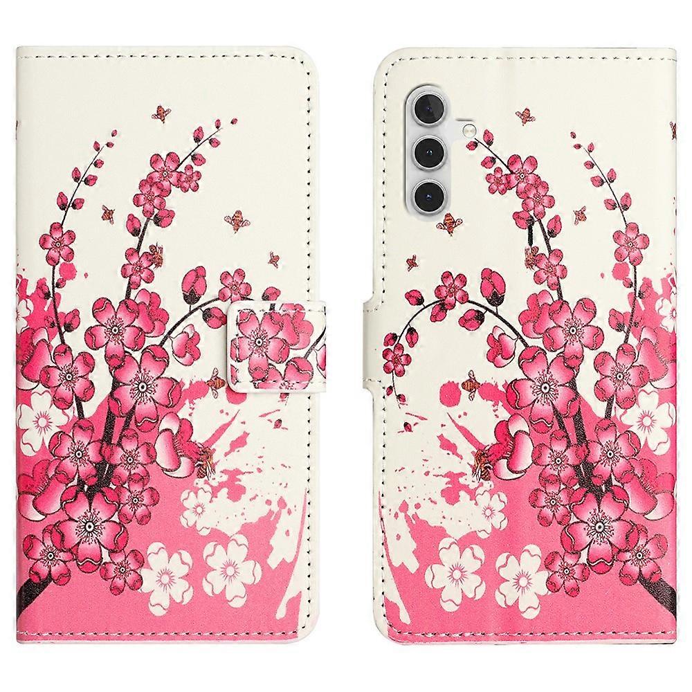 Compatible For Samsung Galaxy S25 FE Case Pattern Print PU Leather Wallet Phone Cover