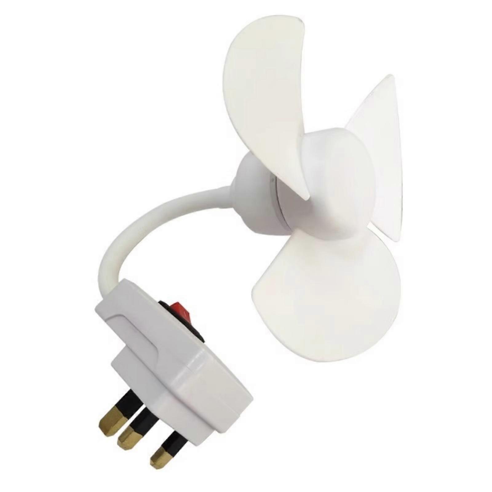 Plastic Mountable Desk Fan 29cm Easily Installation Desk Fan Plastic Construction Socket Cooling Fan for Small Space Multicolor