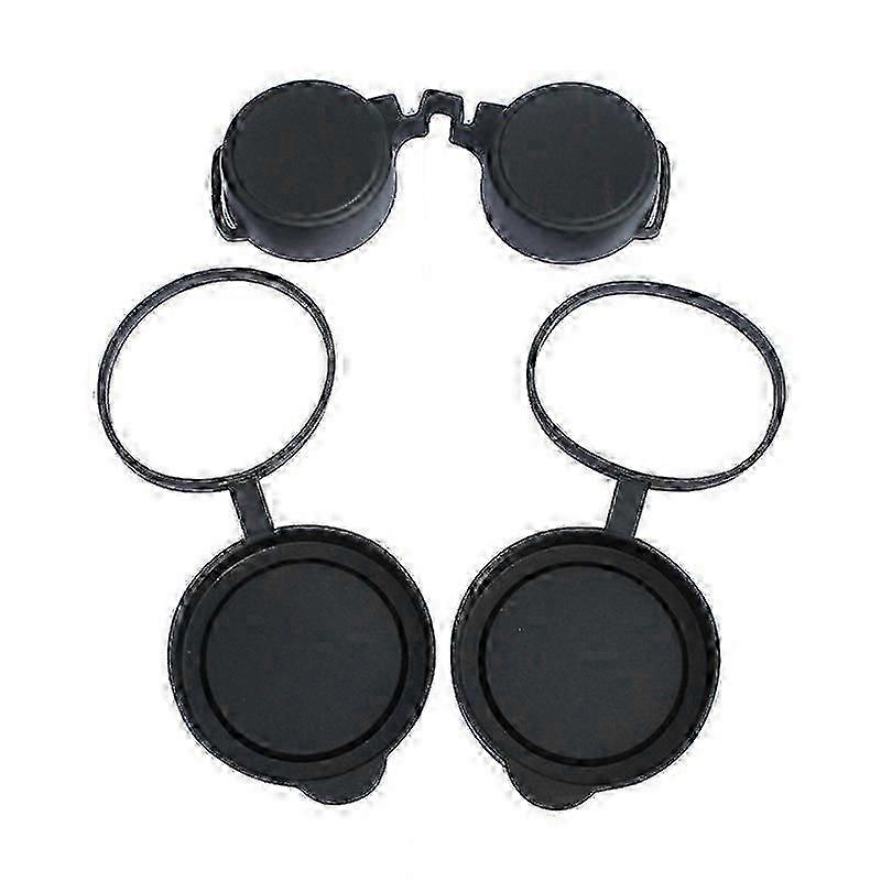 Rubber Lens Caps 42mm/50mm for Binoculars & Telescopes - Durable Objective & Eyepiece Covers