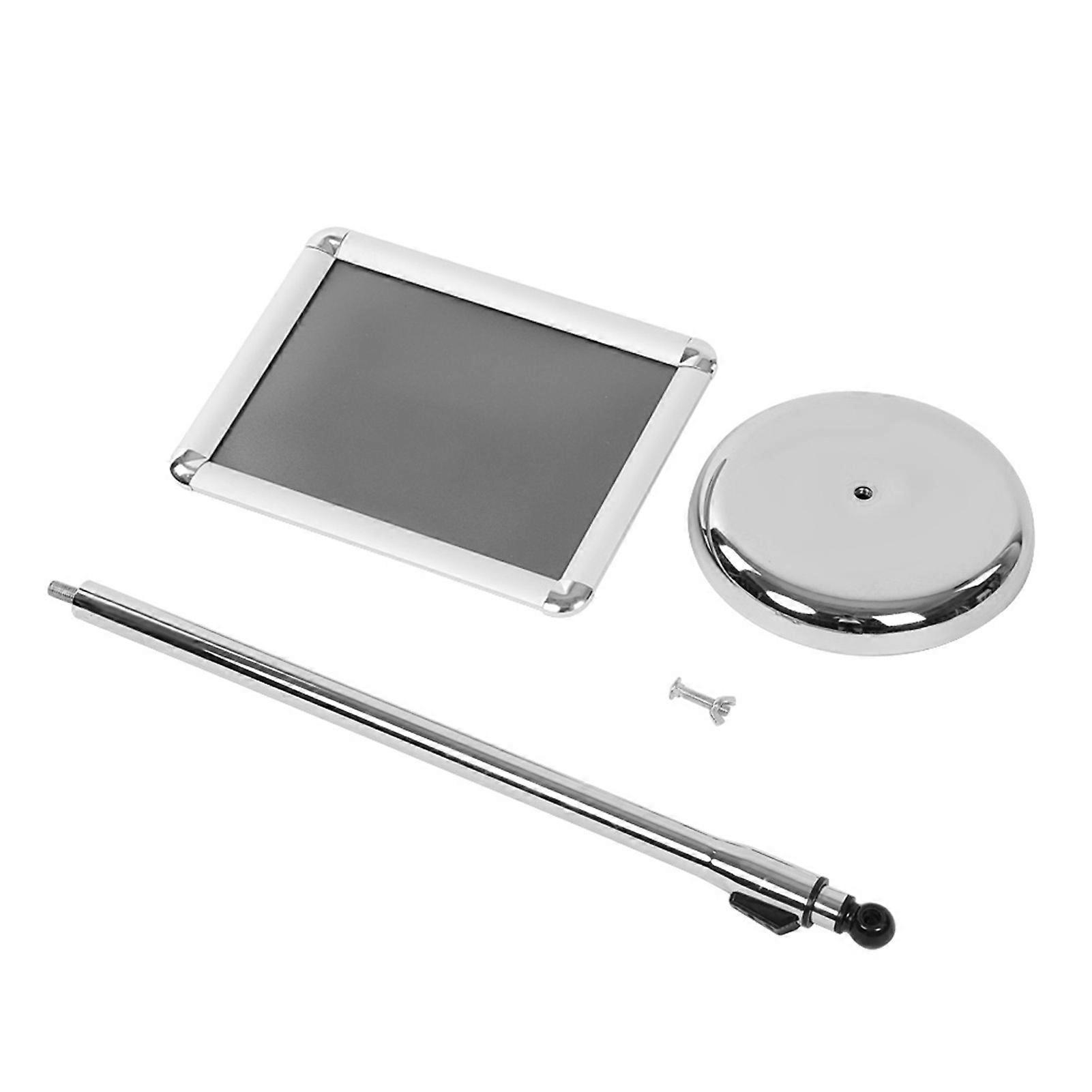 A4 Adjustable Stainless Steel Standing Menu Display Sign Stand Sliver Holder(rounded corner)