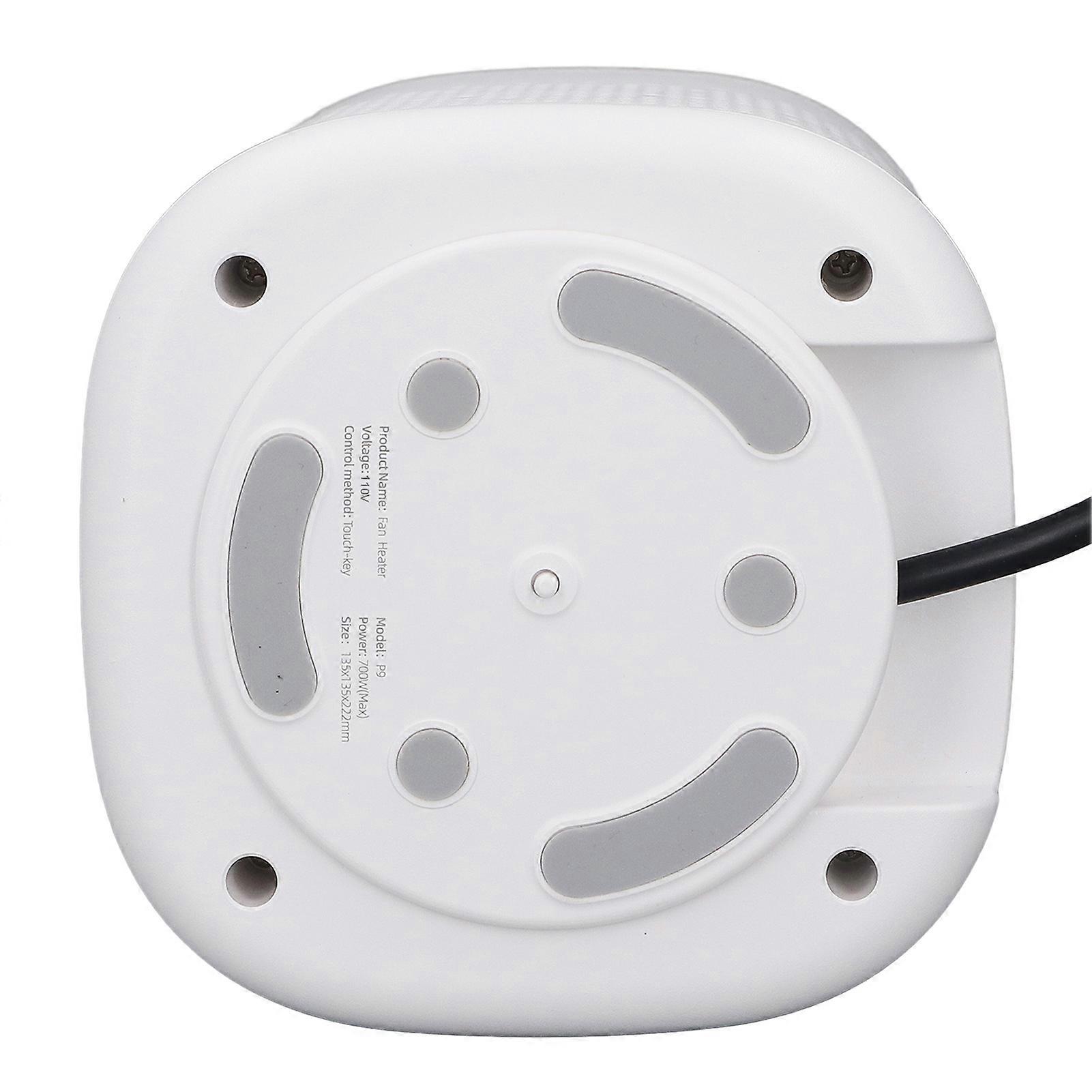 Electric Space Heater Portable Mini White Heater LED Display Desktop PTC Ceramic Heater for Home Bedroom Office US Plug 110V