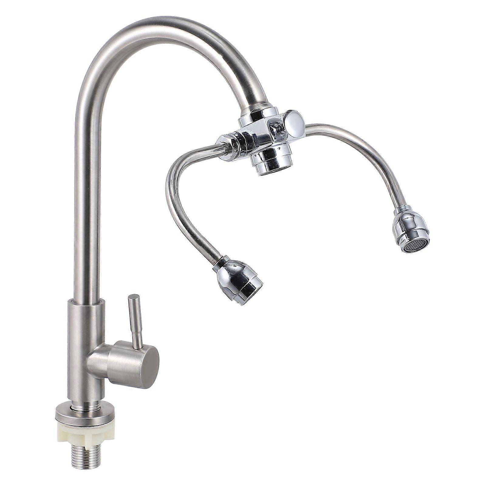 Wall Mounted Eyewash Station Washer For Sink For Lab Technicians Silver 32X18cm Quick Activation 1Set