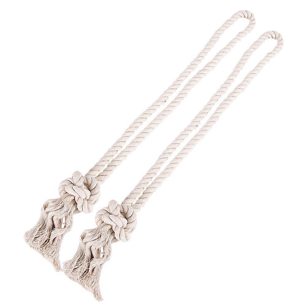 Decorative Curtain Rope Country Style Tieback For Curtains Beige 80CM 2Pcs