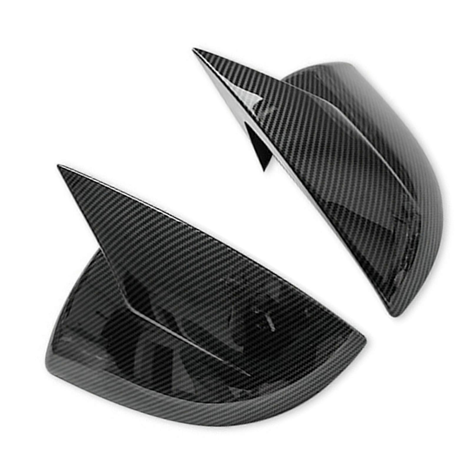 2pcs Carbon Fibre Reversing Side Wing Mirror Housing Cover Trim for MG4 EV2022-2024 Right Left Passenger Side Mirror Cap Multicolor