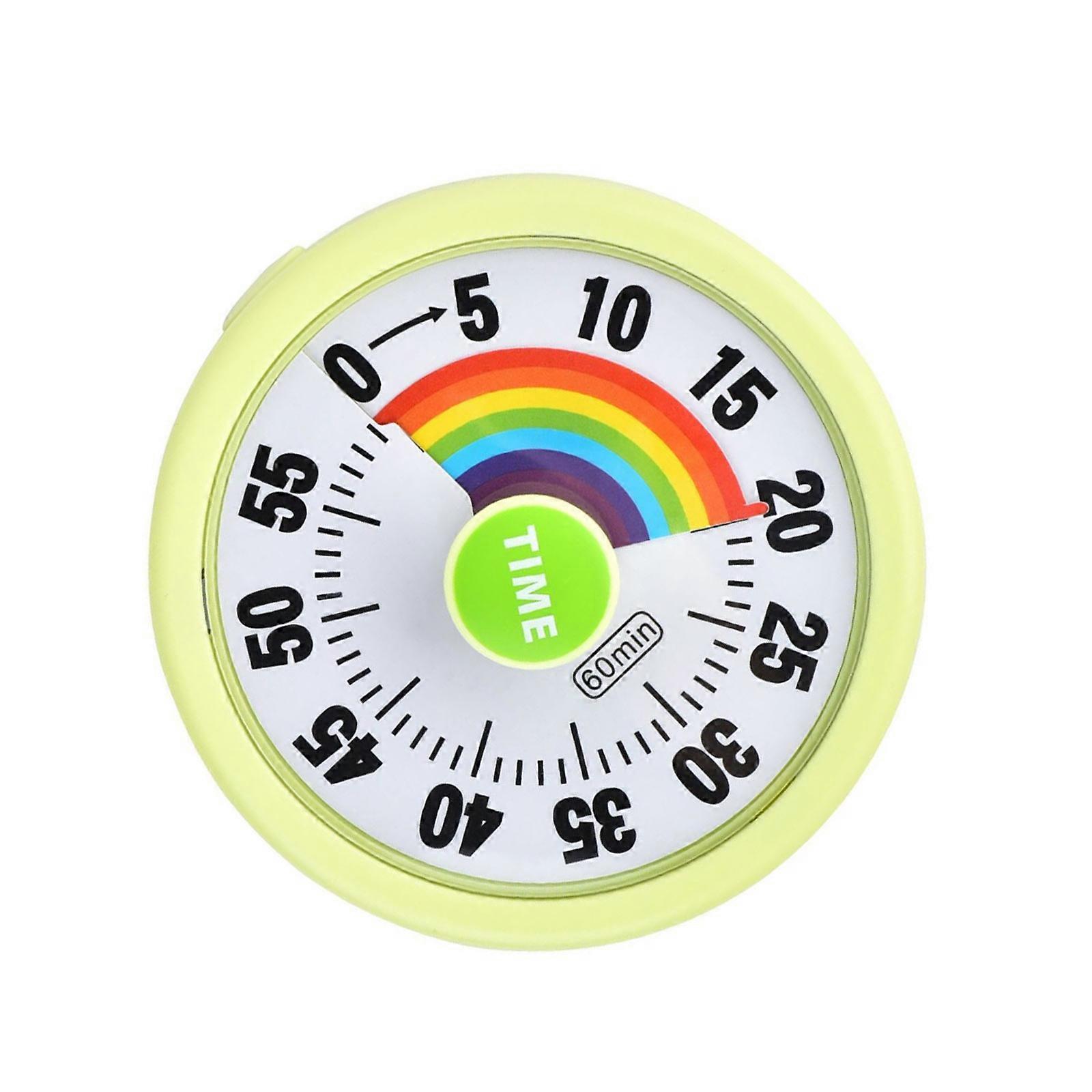 Easy Operation Rotary Timer For Cooking Study Exercise Time Management Tool Countdowns Alarm Clock for Kitchen  Green