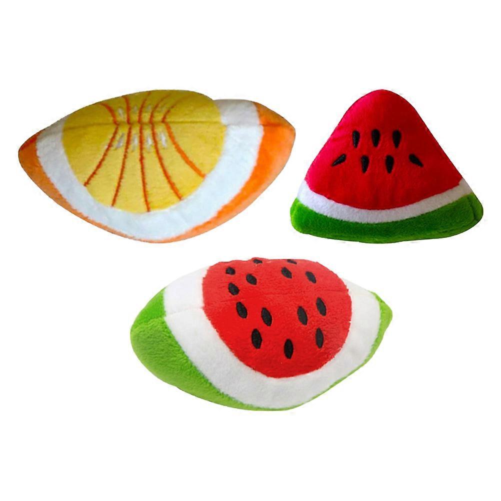 Pet Dog Chew Toy Squeaky Interactive Giggles Dog Toys Assorted Color 15X10X2CM Molar Function 3Pcs