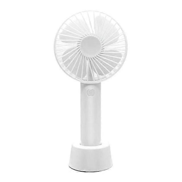 Mini Handheld Fan Portable Rechargeable Battery Operated Cooling Desktop With Base 3 Modes For Home Office Travel Outdoor A0nc