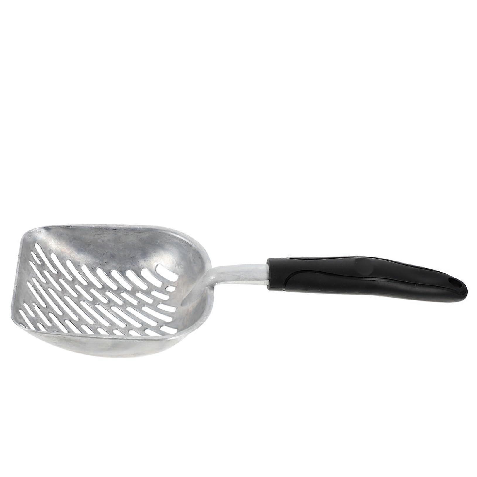 Stainless Steel Cat Litter Scoop with Coconut Handle, Clump Removal, Waste Tool