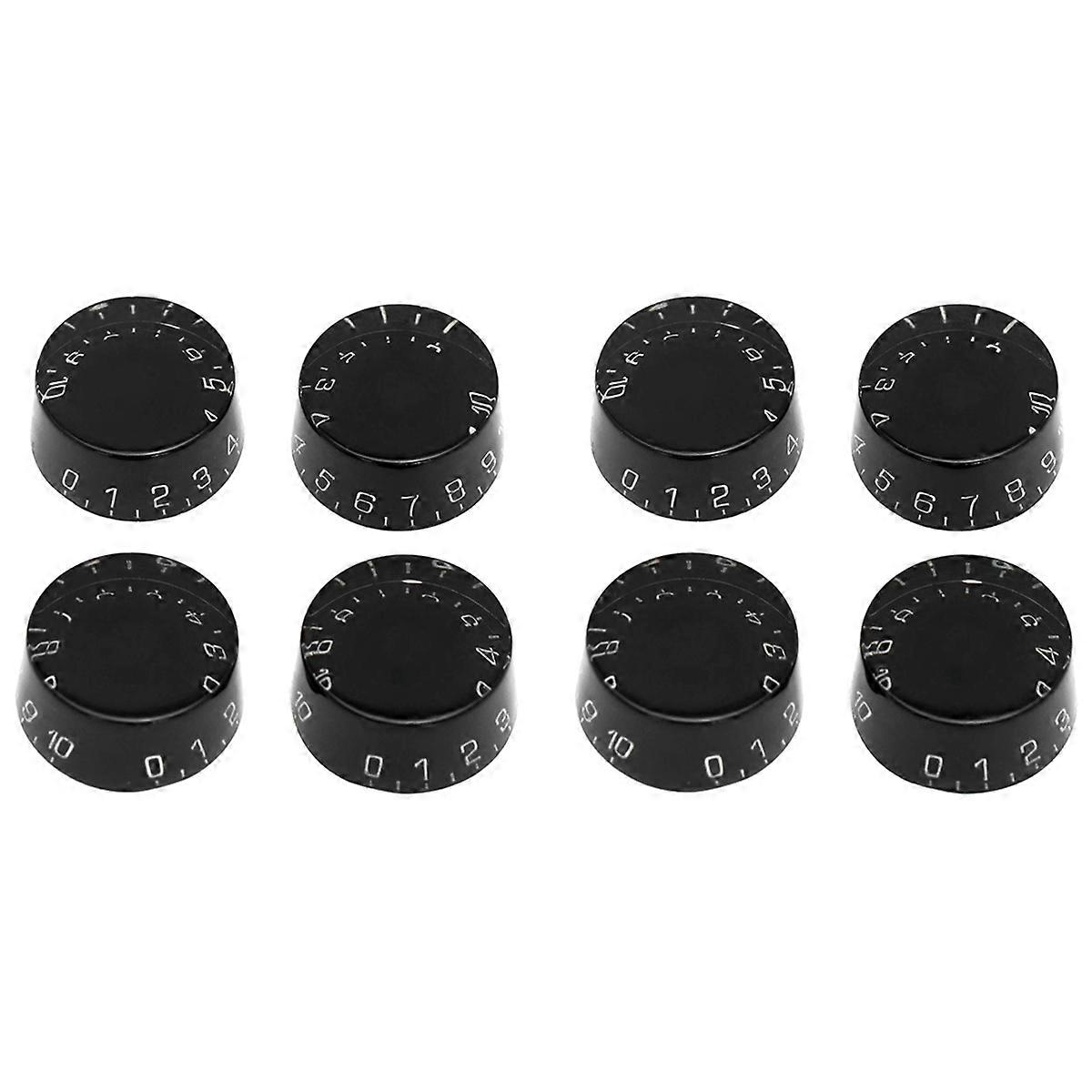 8Pcs Electric Guitar Top Hat Knobs Speed Volume Tone Control Knobs Compatible for LP Style Guitar