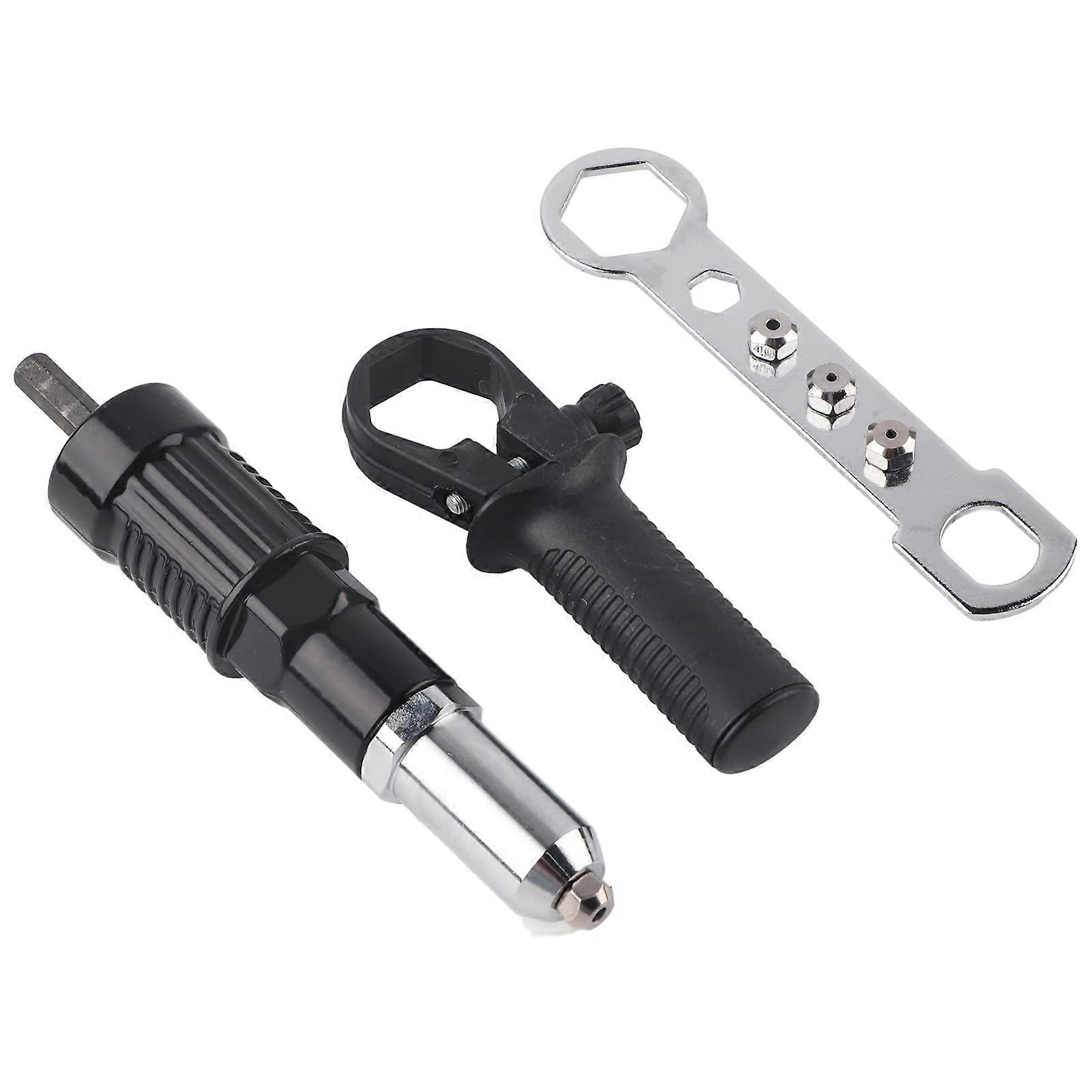 Electric Nieting Pisting Adapter - Stable Anti-Skid Design for Multiple Drills in Stainless Steel and Plastic Materials
