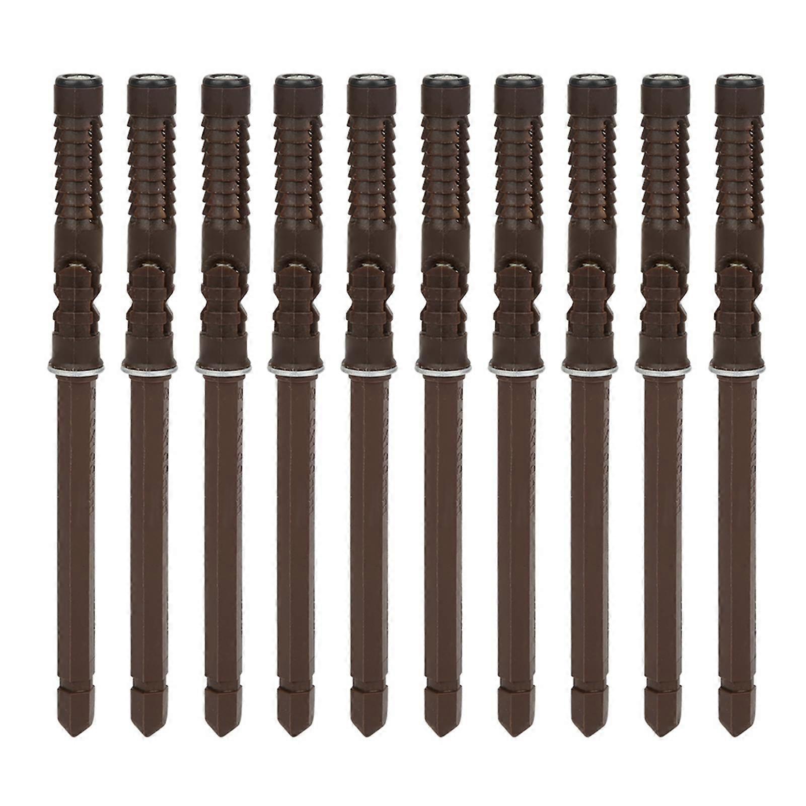 10Pcs 10x100 Concealed Wall Shelf Support Shelf Rack Fixing Brackets Kit Accessory