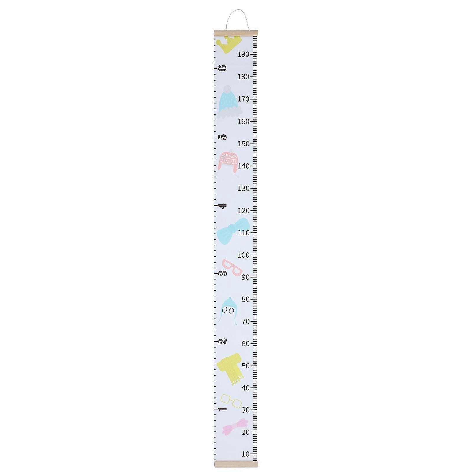 Growing Chart For Wall Kids Growth Chart Home Decoration Rectangular Shape Assorted Color Durable Materials 1Set