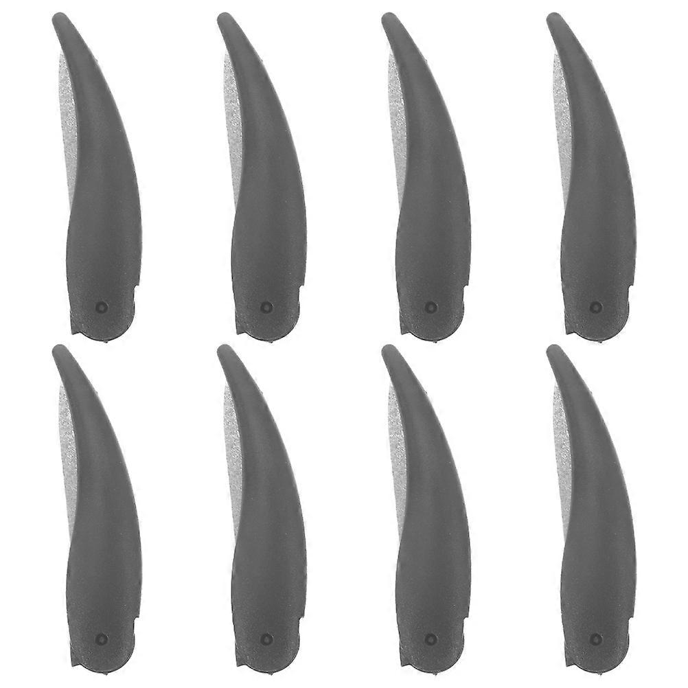 Professional Double Sided Nail File for Acrylic Nails with and Stainless Steel Portable Foldable Design for Daily Use Black