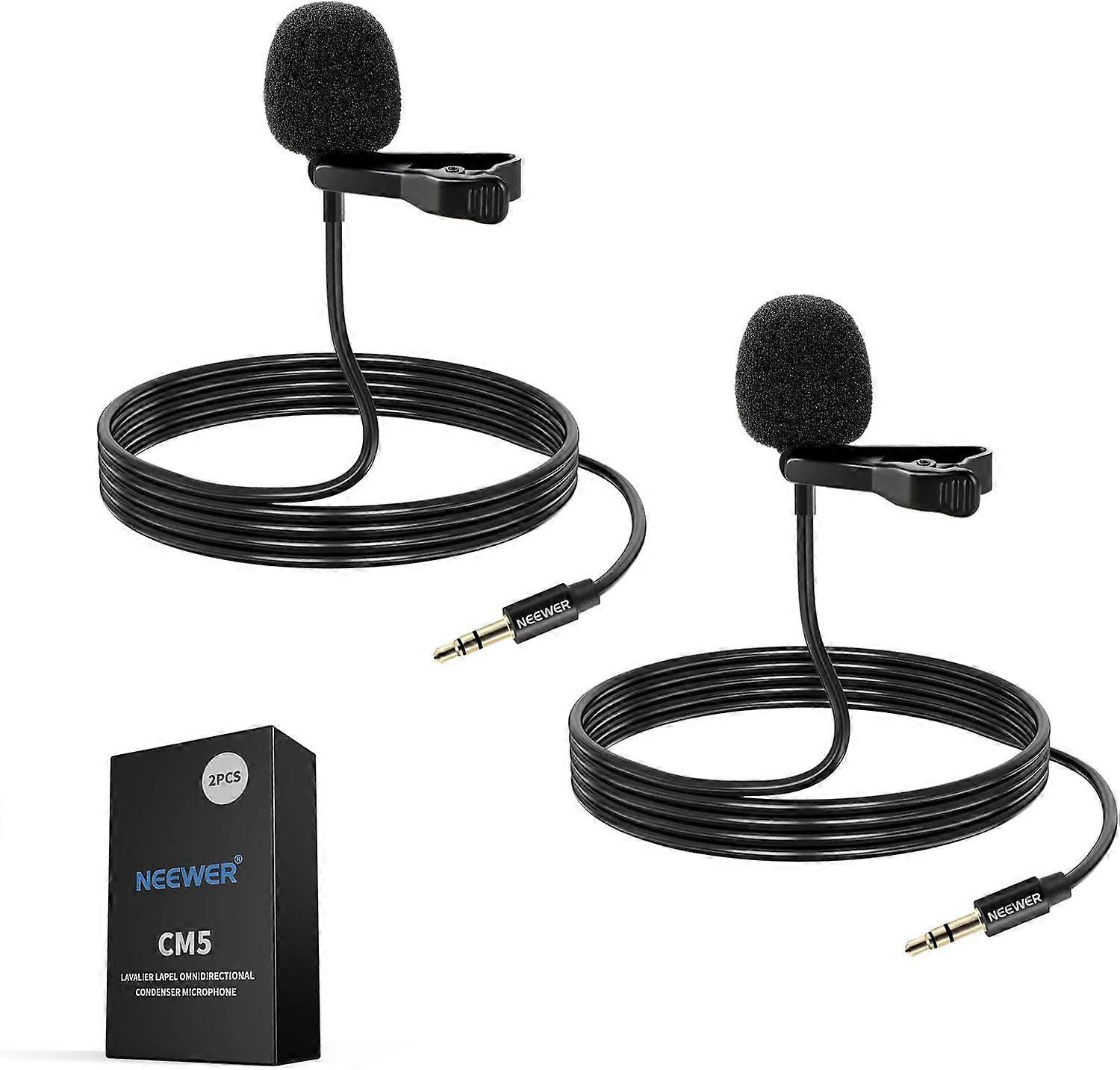 Case Pack Lavalier Microphone, Compatible with DJI Wireless Microphone