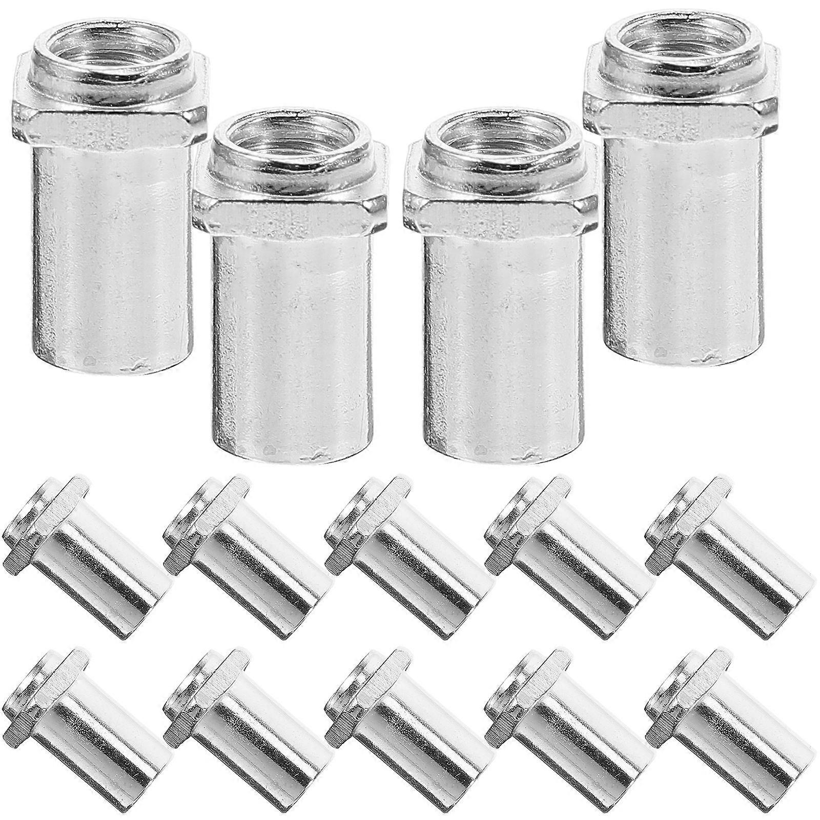Lug Nuts Set For Drum Maintenance Silver Iron 1.50X0.90X0.90CM Friction Increase Practical Function 20Set