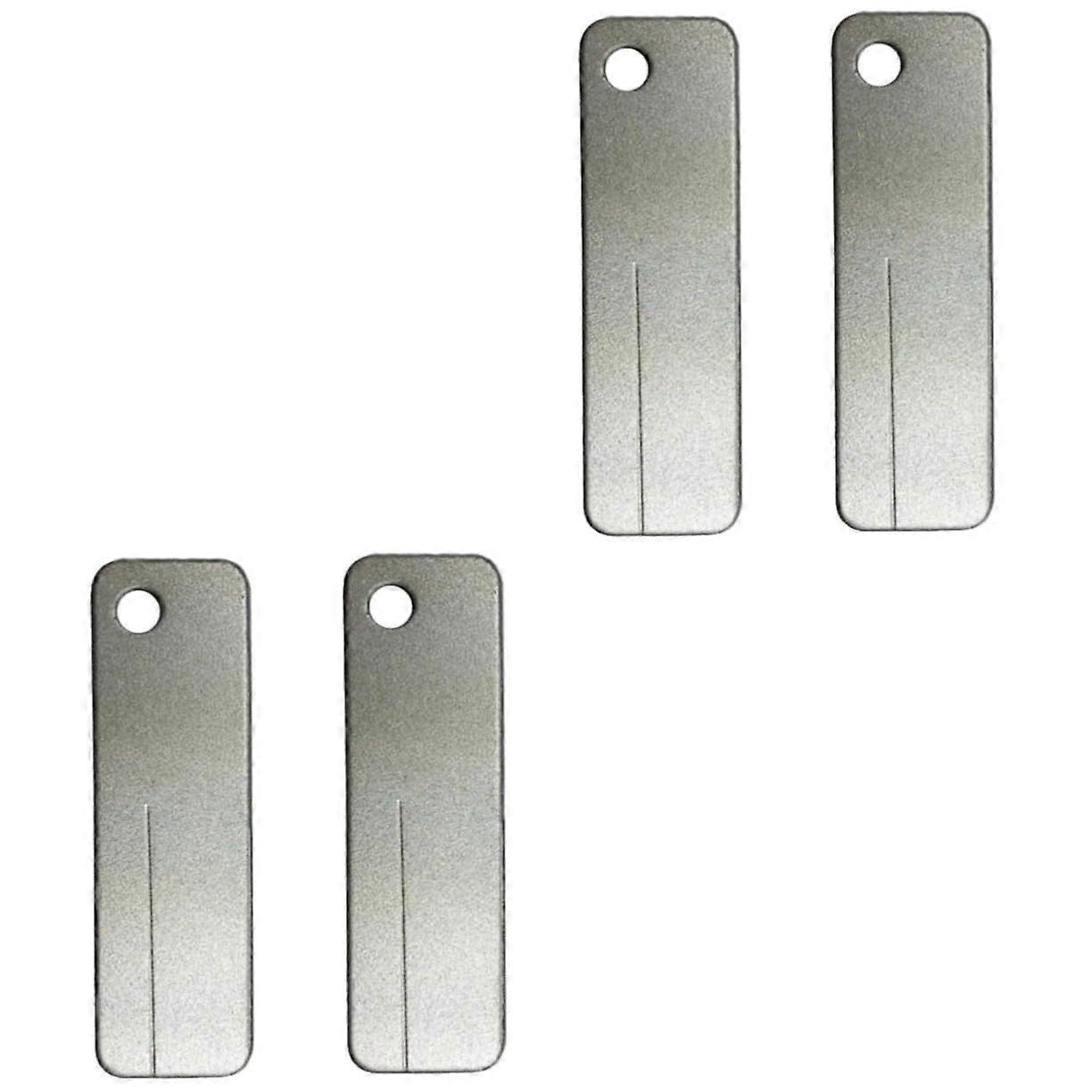 Whetstone Set Of 4, Double-Sided Wet Whetstone, Rectangular Blade Sharpener, Diamond Grinding Stones, 8.3 X 1.8 X 0.3 Cm