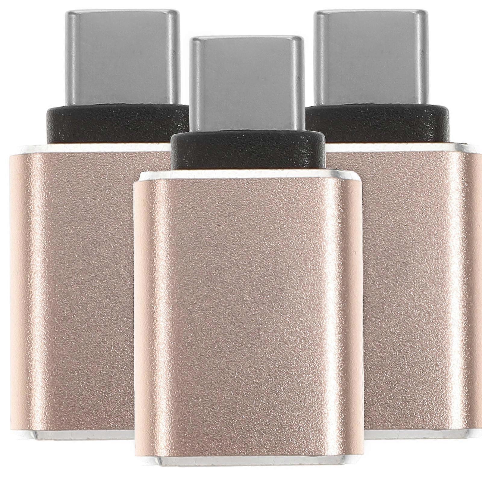 USBC Male to USB Female Adapter Golden Alloy and Plastic for Home Use with USB 3.0 Port Conversion