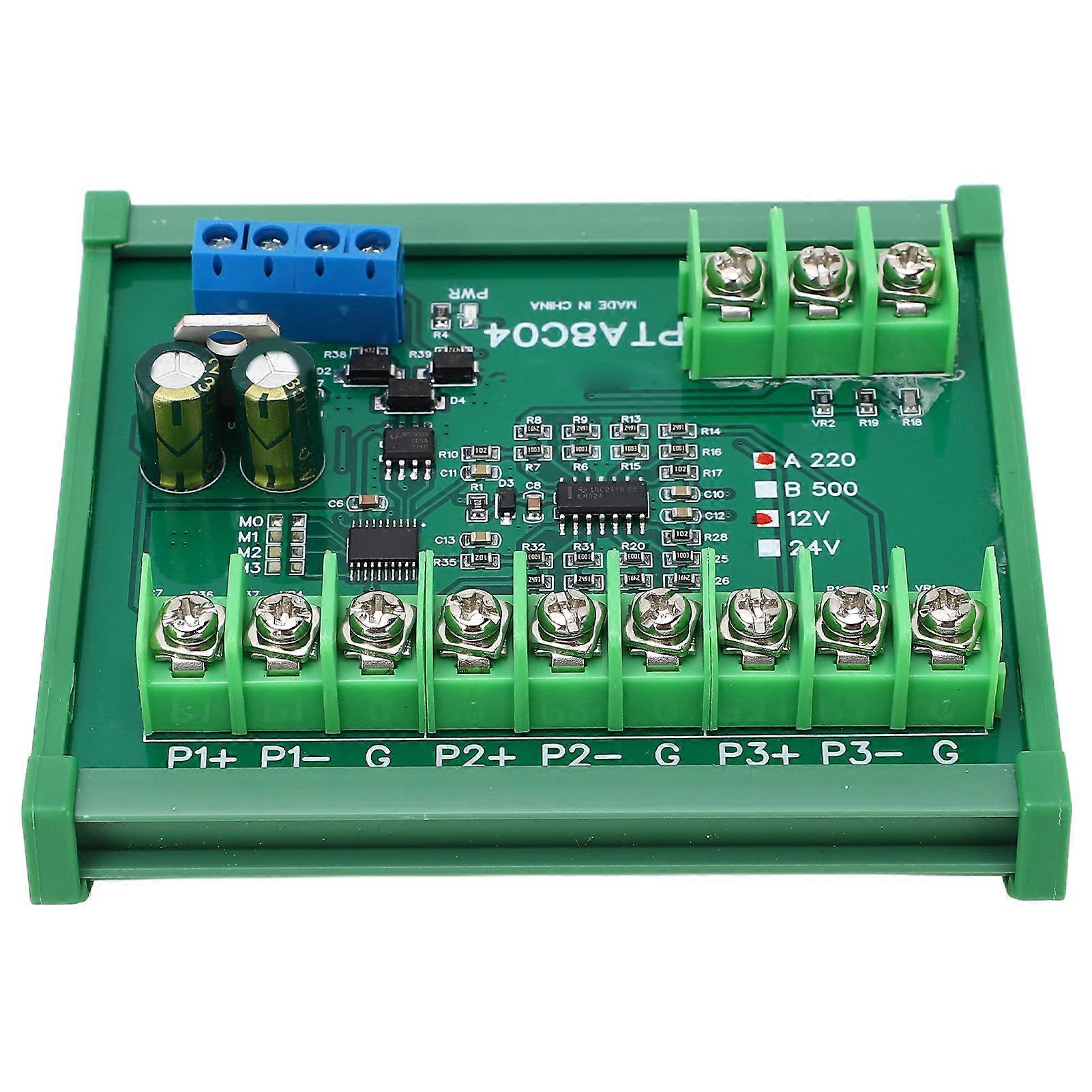 Temperature Sensor Module Resistance Collection PT100 RTD RS485 with Guide Rail Housing A220( -40℃ to +220℃) DC24V