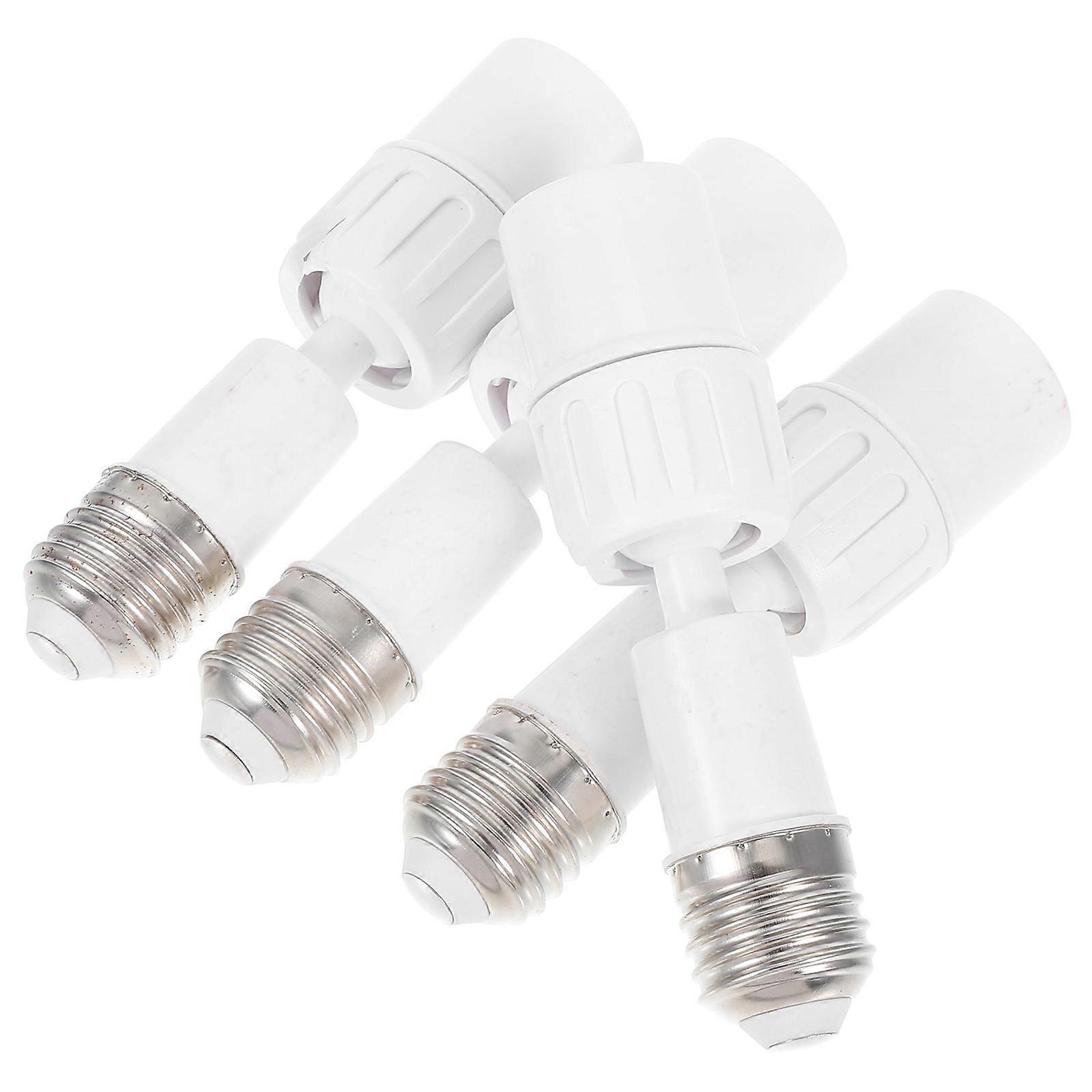 Light Socket Extender Adapter Pack of 4 – Durable Material for Brighter Home and Office Lighting, Ideal for Rooms, Garages, and More