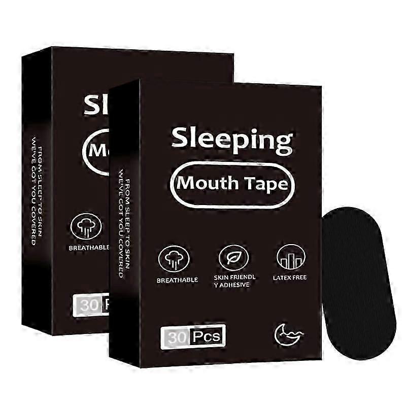 60 قطعة من شريط الفم المضاد للشخير أثناء النوم، أفضل شرائط الأنف للتنفس، درجة طبية، تخفيف الشخير أثناء النوم