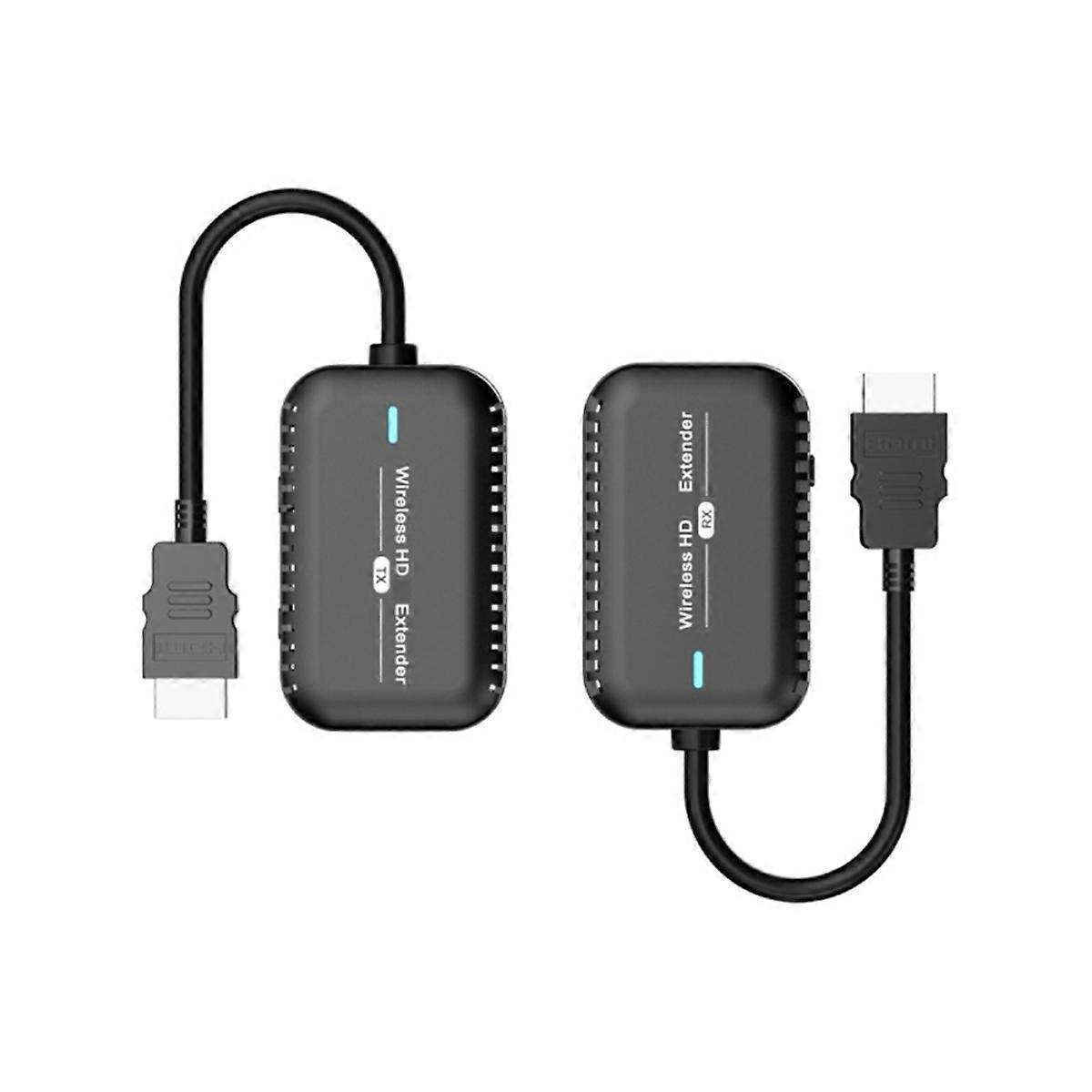 USBC -Compatible Wireless Transmitter Receiver Extender Kit 1080P@60HZ 30M Wireless Display Dongle for TV Camera
