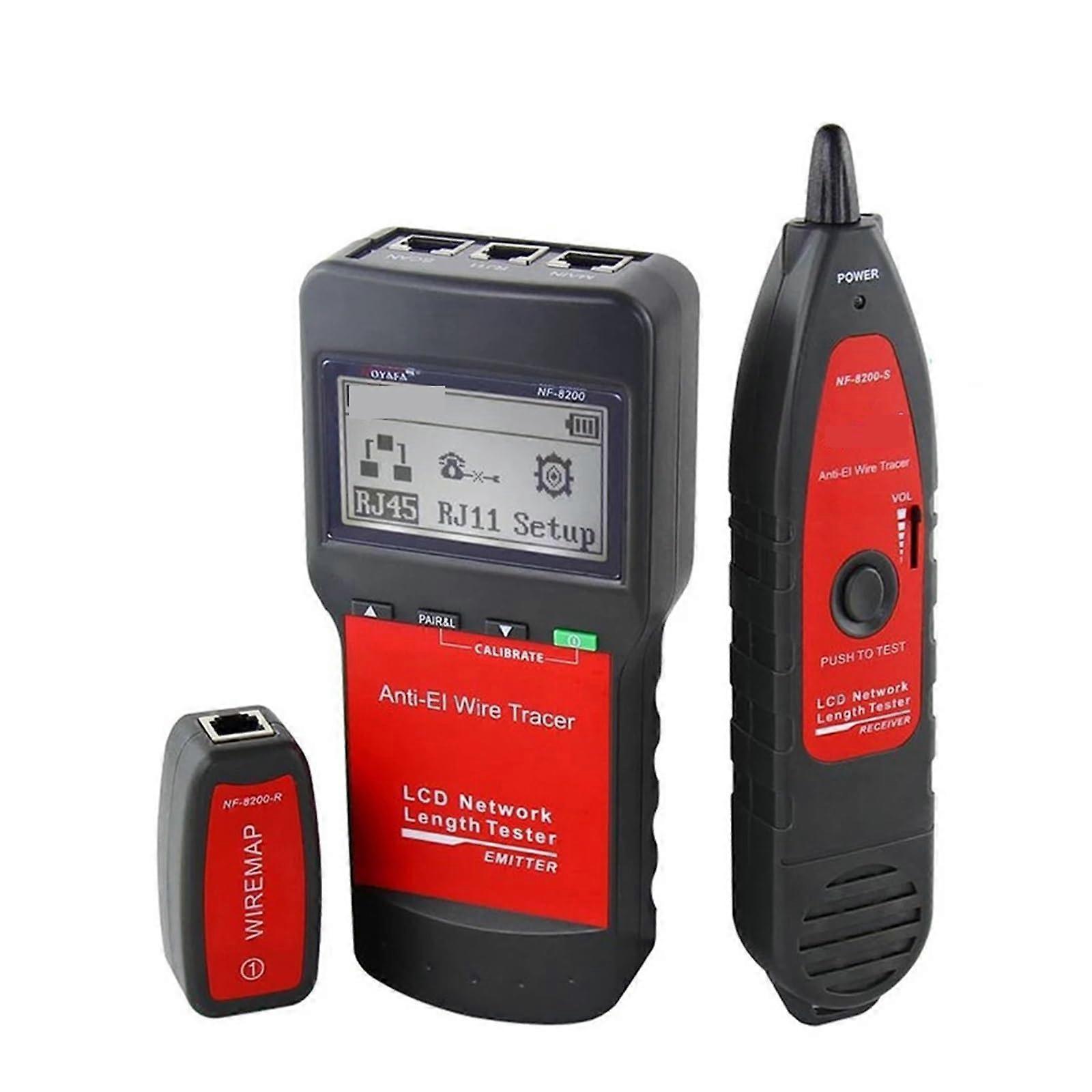 NF-8200 Network Cable Tester with Adjustable Sensitivity, Anti-Interference Wire Tracker, Cable Continuity Tester