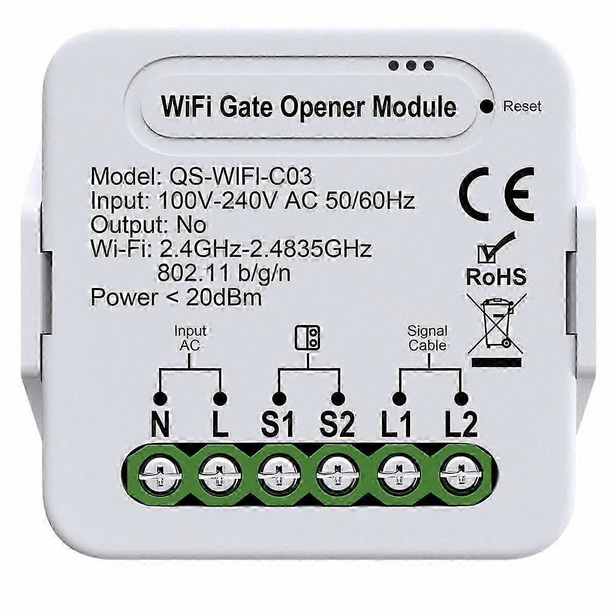 WiFi Smart Curtain Switch Module Compatible with Alexa Home Automation(A)