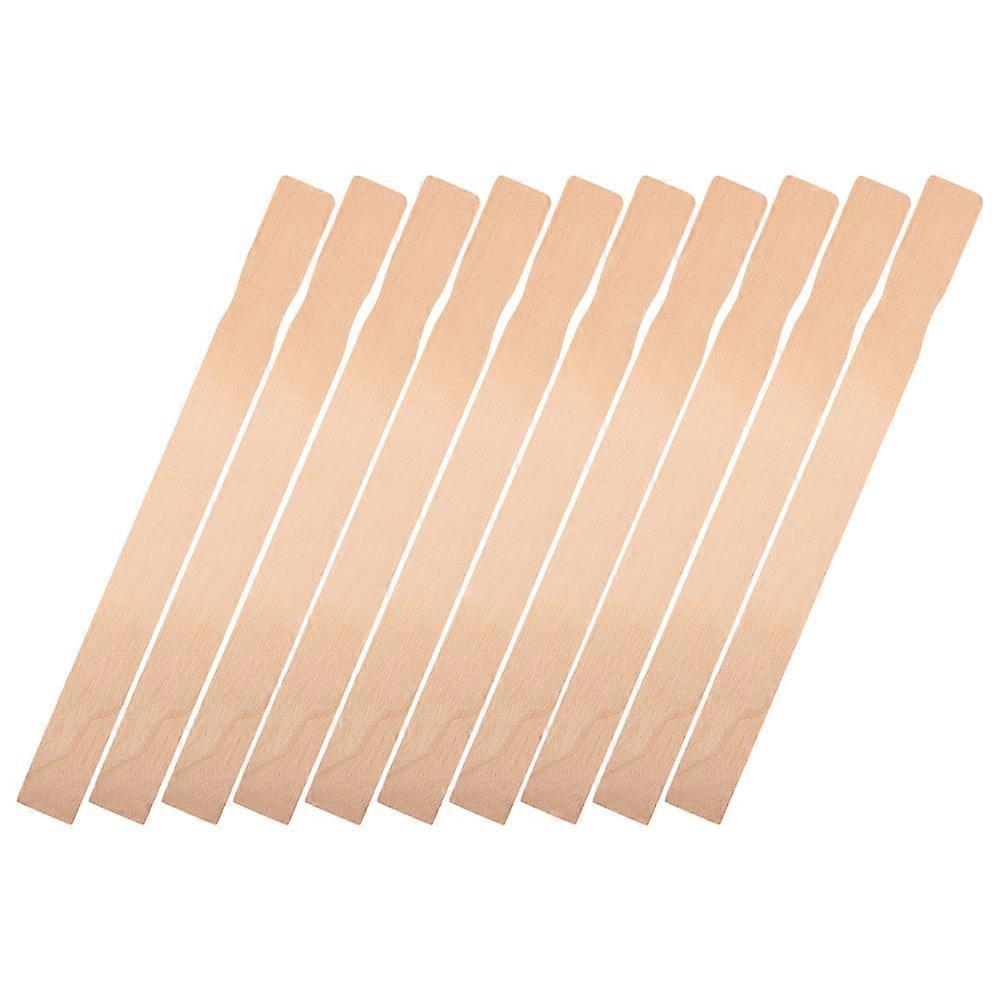 10pcs Hardwood Paint Stirrers for Epoxy Resin DIY Crafts – Natural Wood Mixing Sticks with Smooth Polished Edges, Reusable and Safe