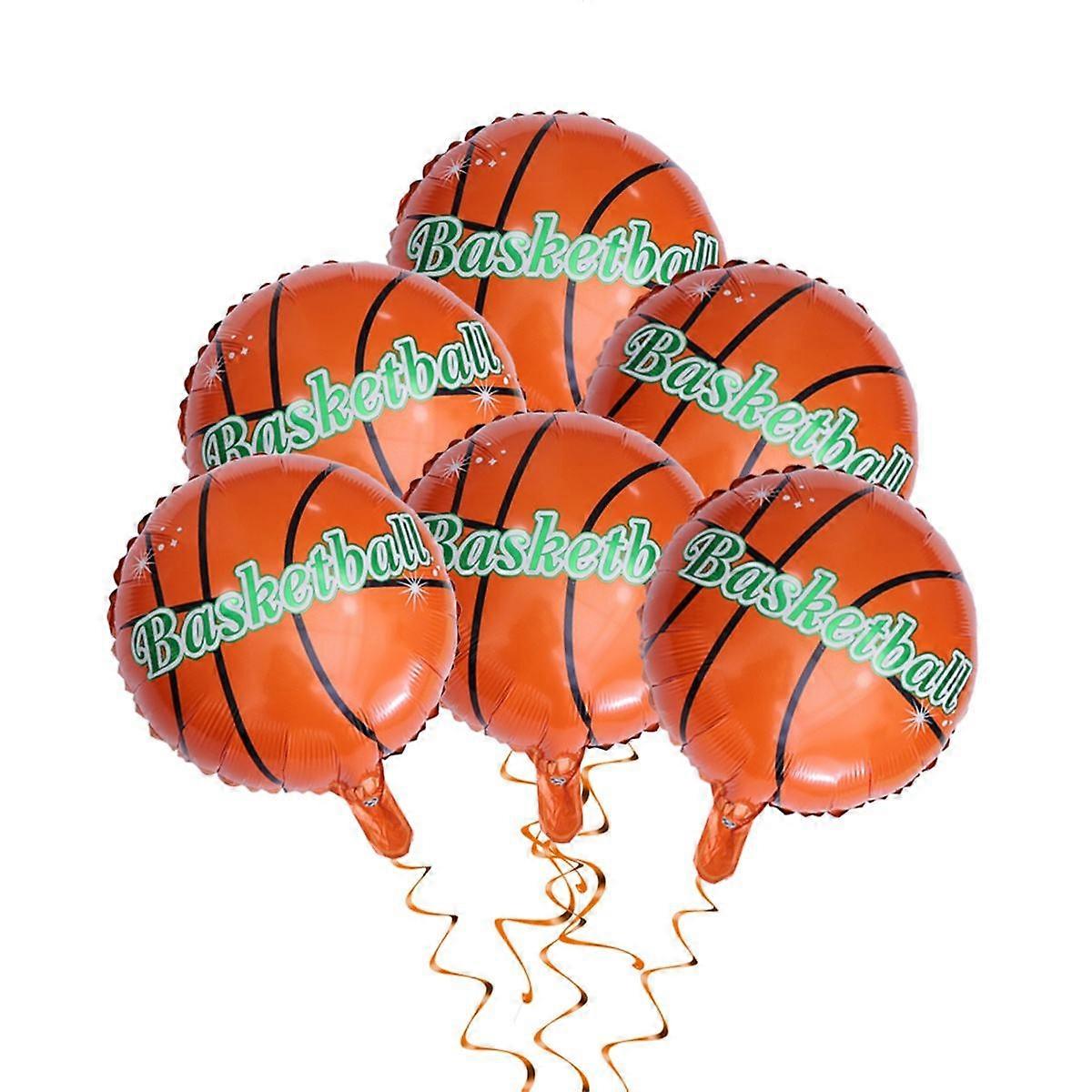 Basketball Shape 25Pack Foil Balloons Fun Party Decorations for Events and Festivals