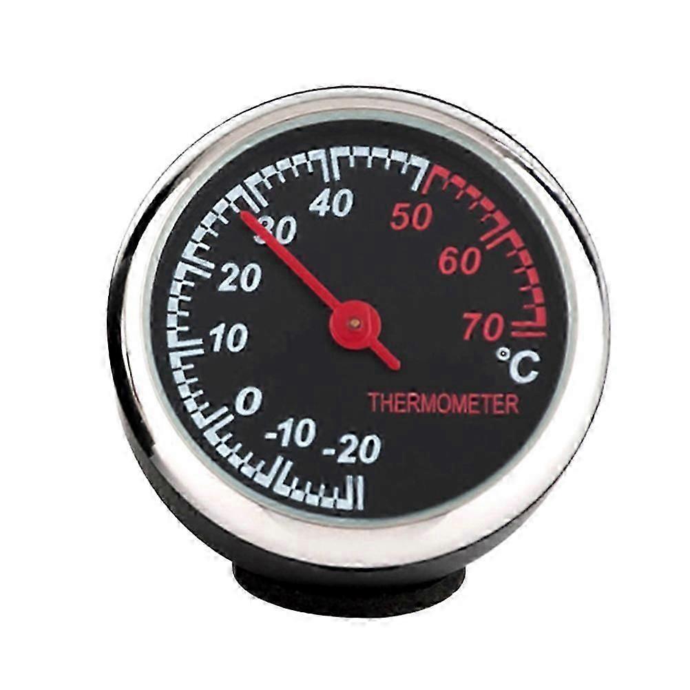 Automobile Clock Thermometer Multi 0.8cm Thickness Backlit for Drivers 1Set
