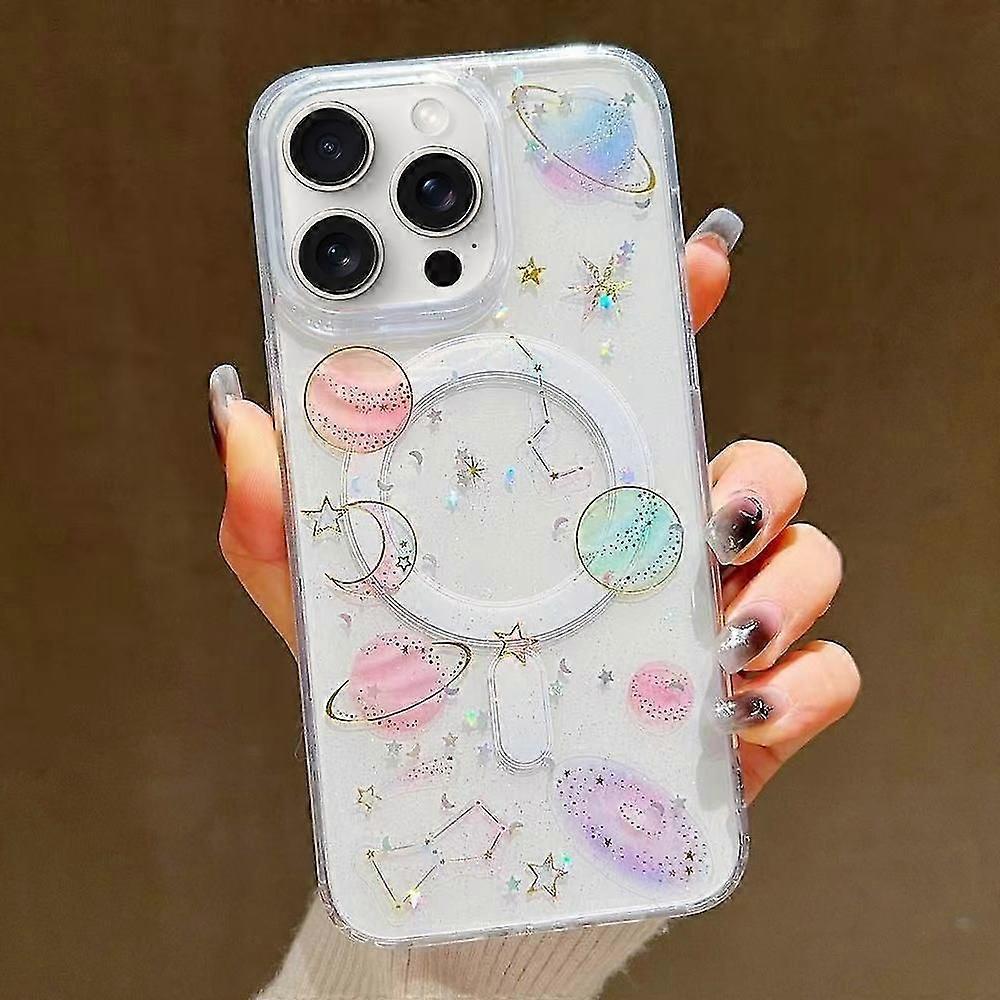 For iPhone 15 Pro Cosmic Star MagSafe TPU Phone Case