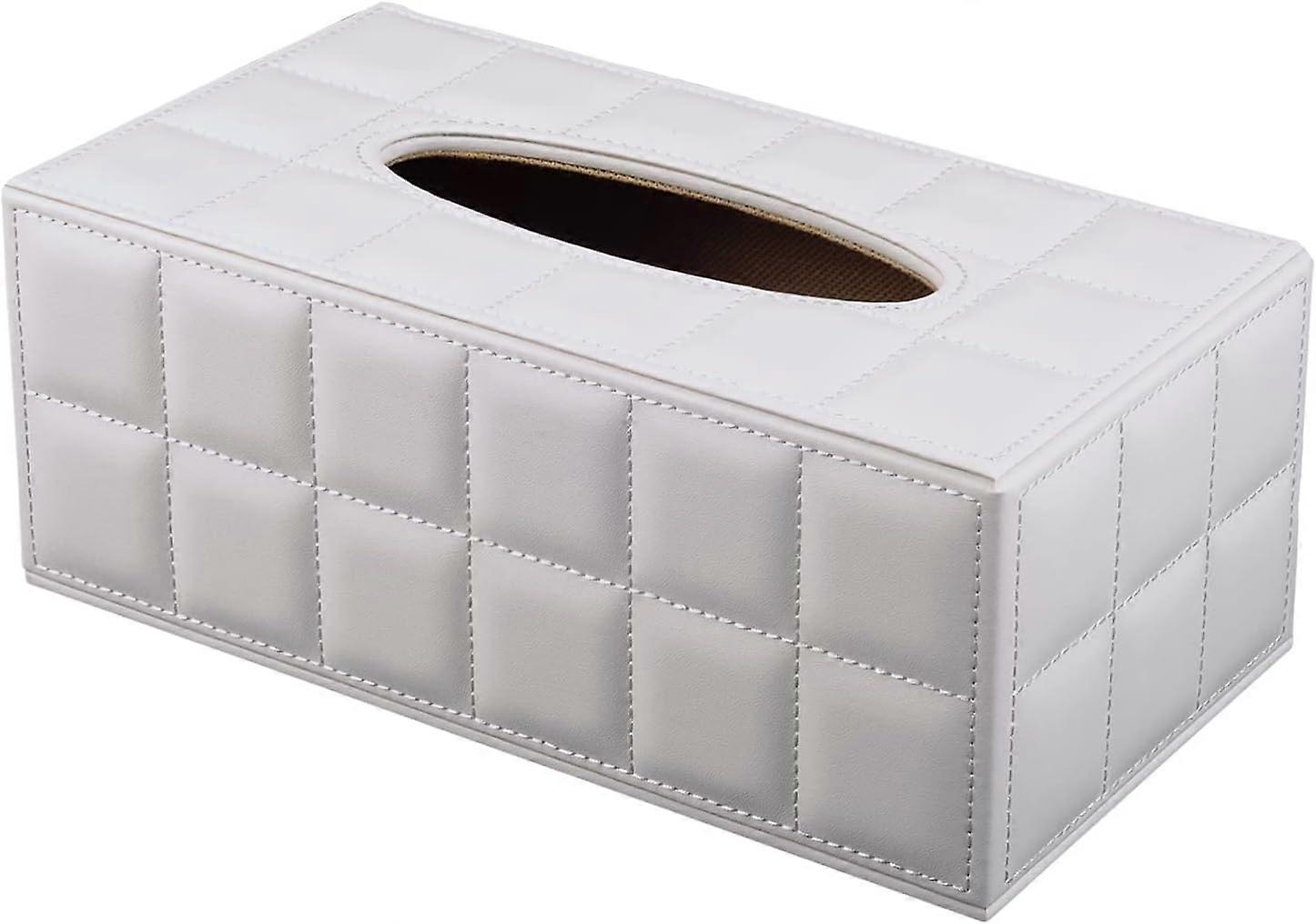 High-end Fashion Pu Leather Tissue Box Holder Cover Rectangular