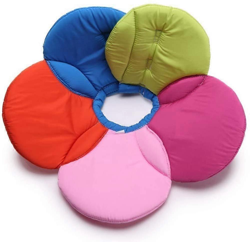 Flower Shapes Recovery Dog Cat Cone ECollar, Adjustable Pet Cone ECollar for Cats and Small Dogs, Protective Stitches