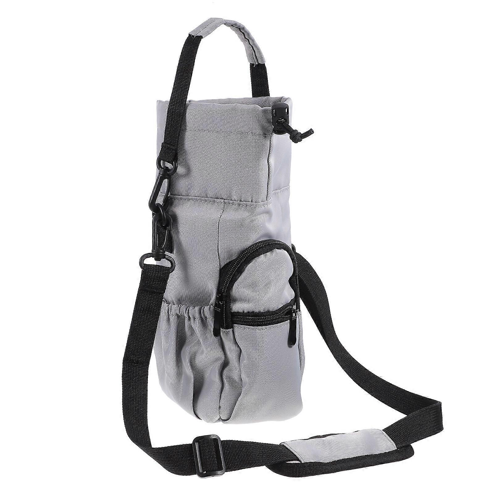 Insulated Water Bottle Carrier Bag with Strap for Outdoor Hiking and Camping – Lightweight Reusable Sleeve for Straight and Insulated Cups
