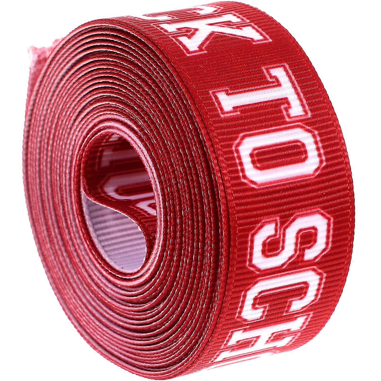 Back To School Themed Wrapping Ribbon For Baby Showers And Birthdays Red Polyester 1 Roll