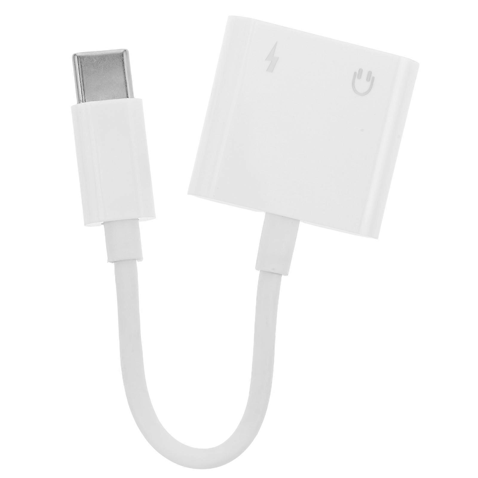 Type C to Headphone Adapter with Charging Port, USB C AUX Adapter for Wired Earbuds, Durable Portable Design, Wide Compatibility for Type C Devices