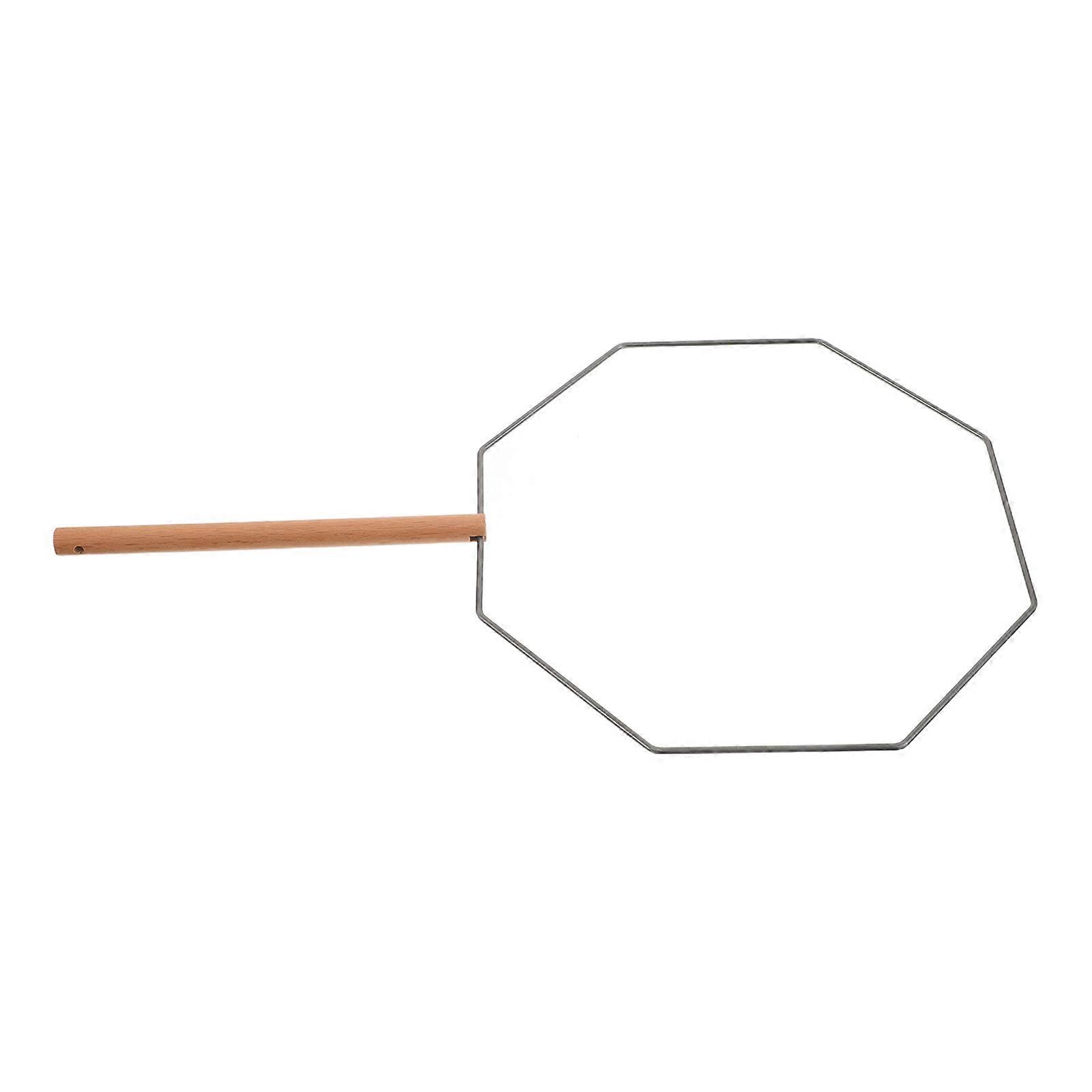 It sounds like you're describing a product listing for a **handmade classic iron fan frame** in a traditional palace style. Here's a refined and